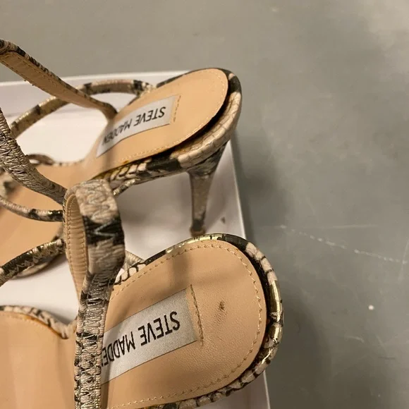 Steve Madden Gabriella Gold Snake - Picture 6 of 11